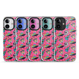 iPhone 16 Pro Max Pink Day of The Dead Pattern Black Impact Phone Case