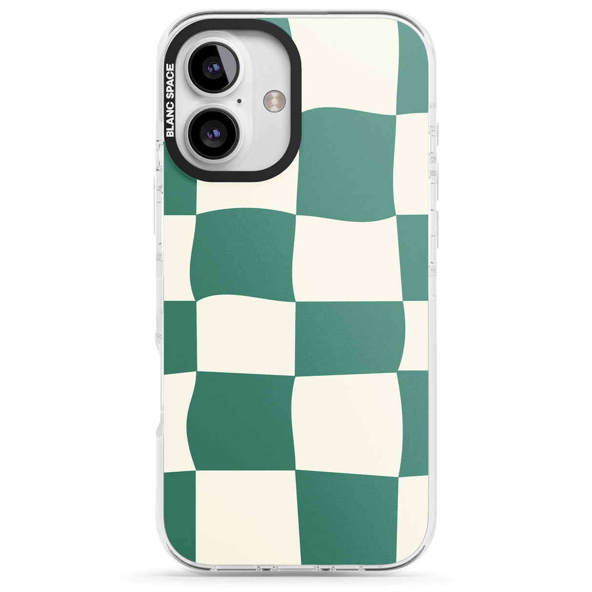 Green & Cream Wavy Check