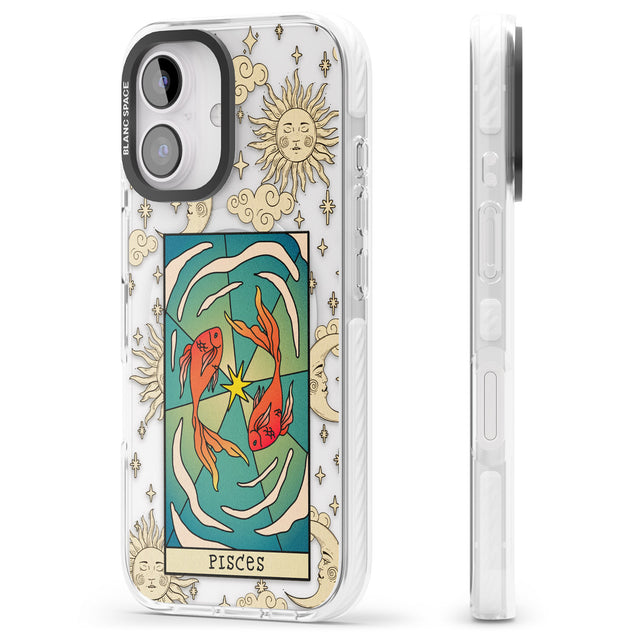 iPhone 16 Pro Max Celestial Zodiac - Pisces Black Impact Phone Case + Magsafe