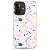 iPhone 16 Pro Max Pink, Purple & Turquoise Terrazzo Pattern Black Impact Phone Case