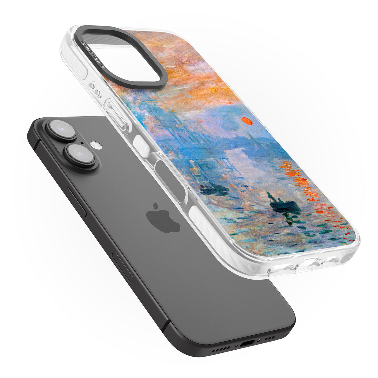 iPhone 16 Pro Max Sunset Harbor Black Impact Phone Case