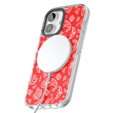 iPhone 16 Pro Max Red Bandana Black Impact Phone Case