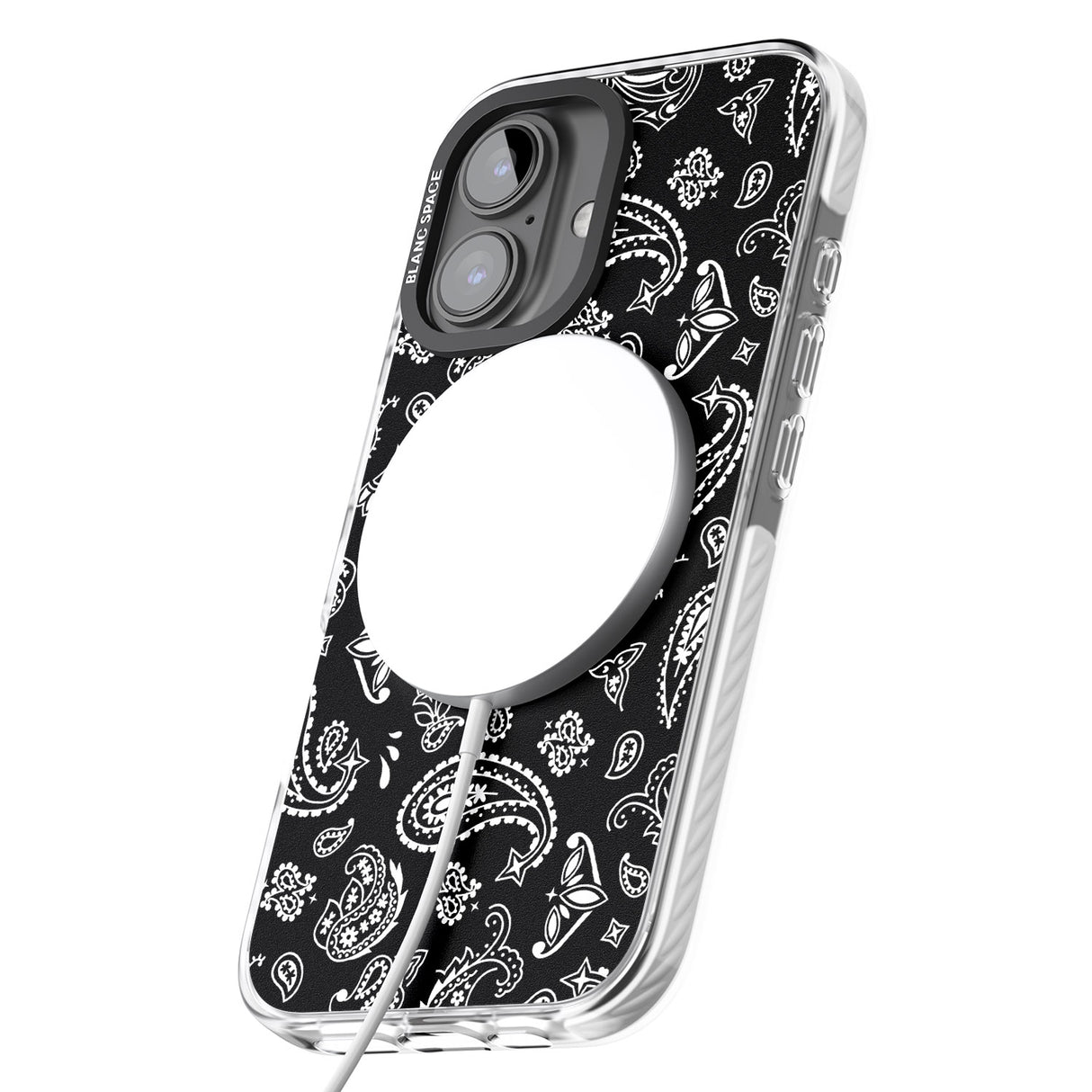 iPhone 16 Pro Max Black Bandana Black Impact Phone Case