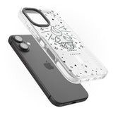 iPhone 16 Pro Max Cancer Emblem - Transparent Design Black Impact Phone Case