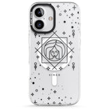 iPhone 16 Pro Max Virgo Emblem - Transparent Design Black Impact Phone Case