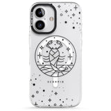 iPhone 16 Pro Max Scorpio Emblem - Transparent Design Black Impact Phone Case