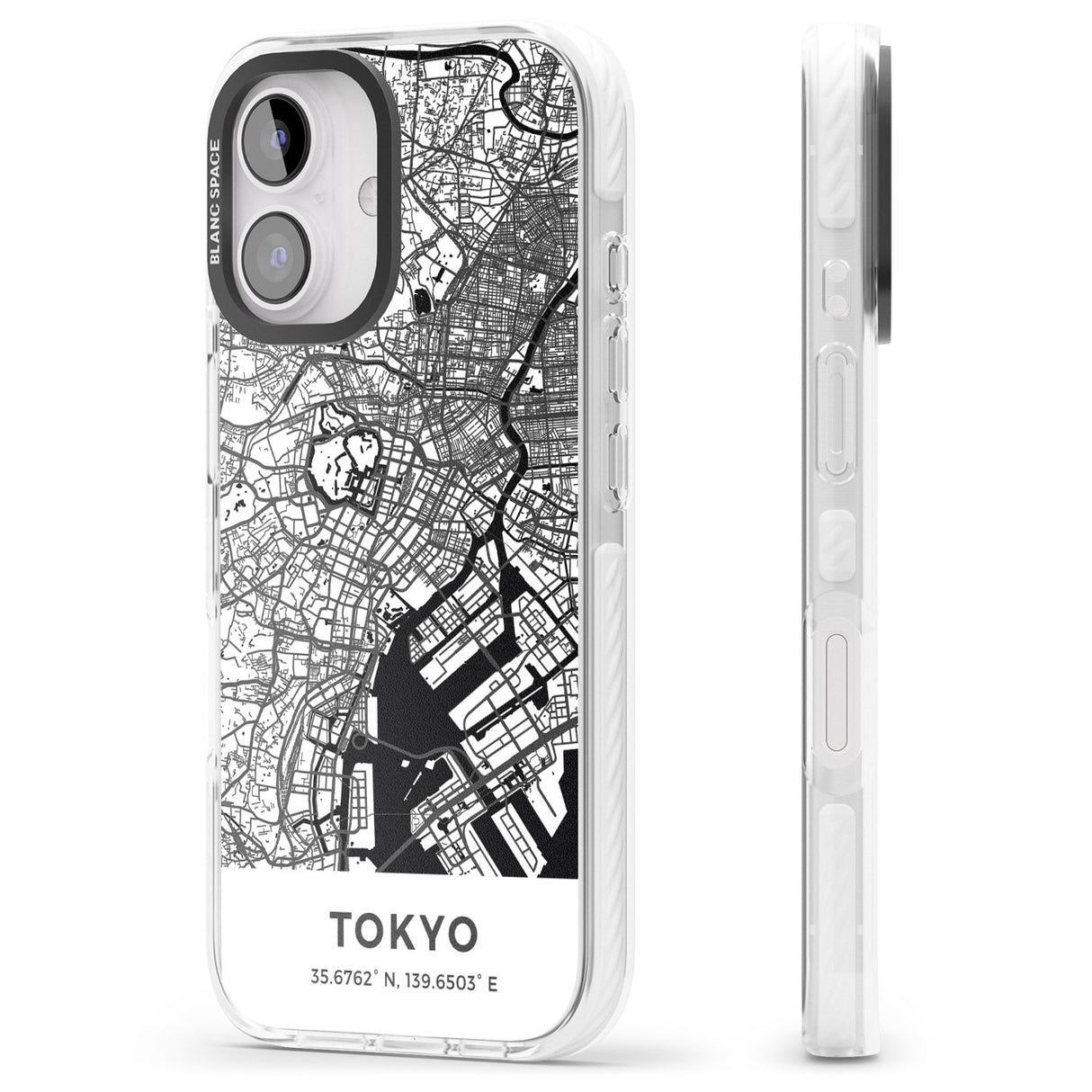 iPhone 16 Pro Max Map of Tokyo, Japan Black Impact Phone Case