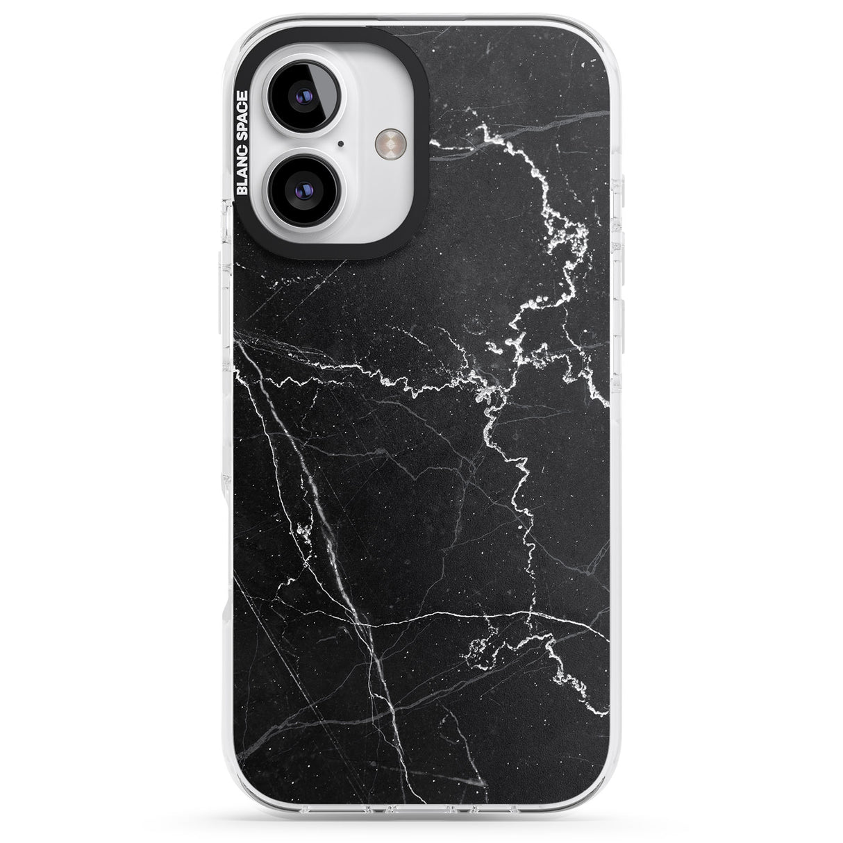 Bold Black Marble with White Texture