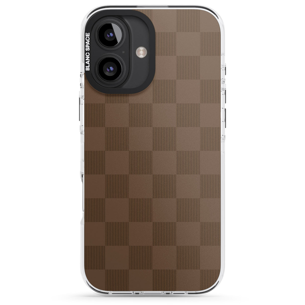 iPhone 16 Pro Max CHOCOLATE CHECKERED Black Impact Phone Case + Magsafe