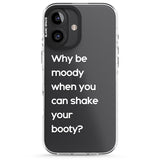 iPhone 16 Pro Max Why be moody? (White) Black Impact Phone Case