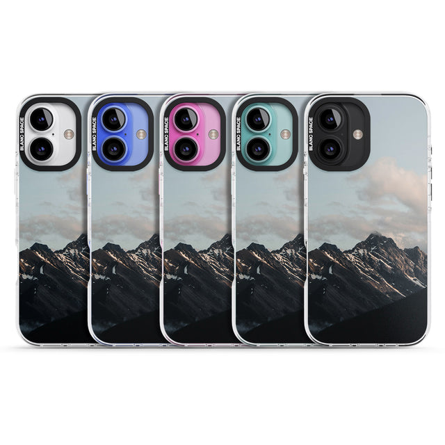 iPhone 16 Pro Max Mountain Range Photograph Black Impact Phone Case