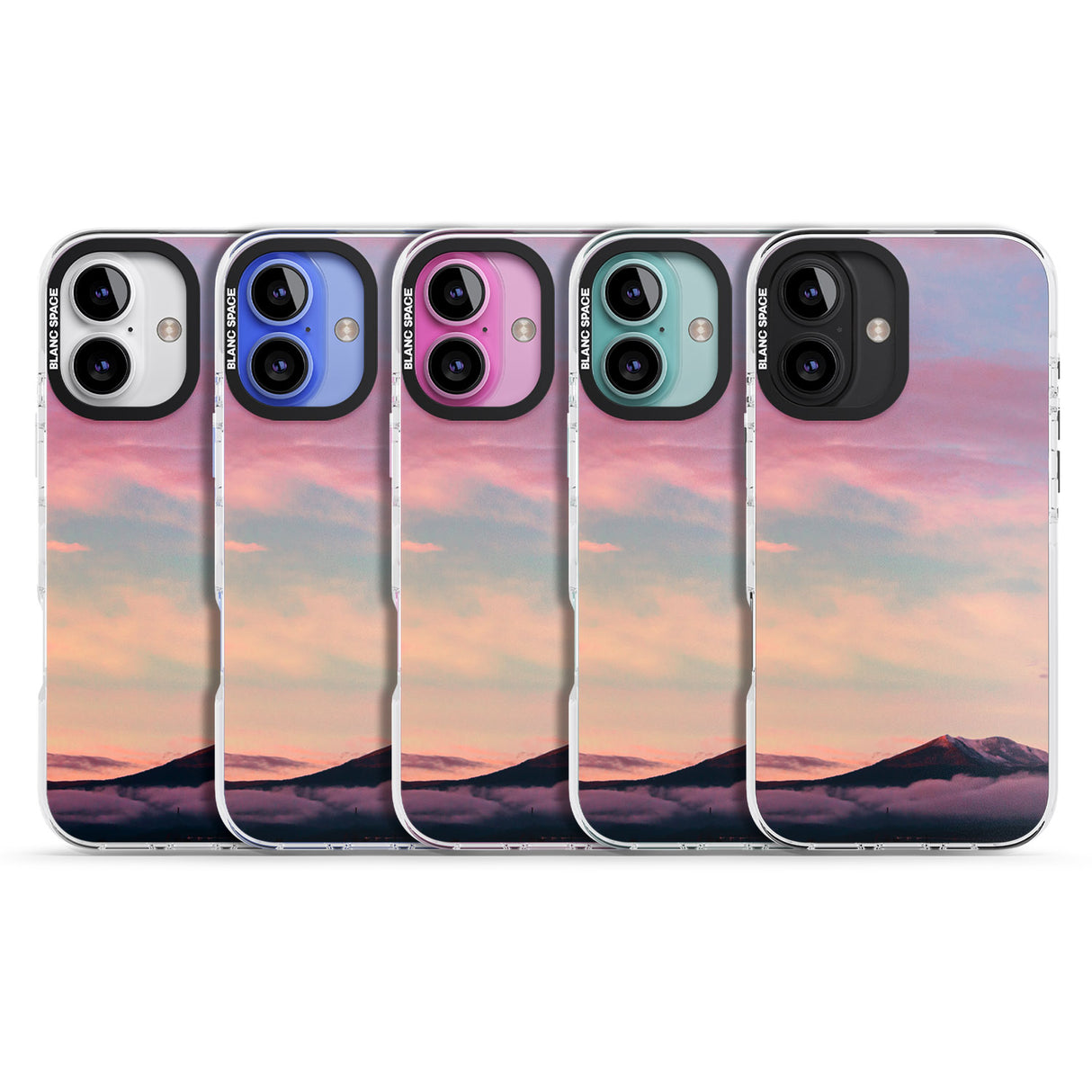 iPhone 16 Pro Max Cloudy Sunset Photograph Black Impact Phone Case