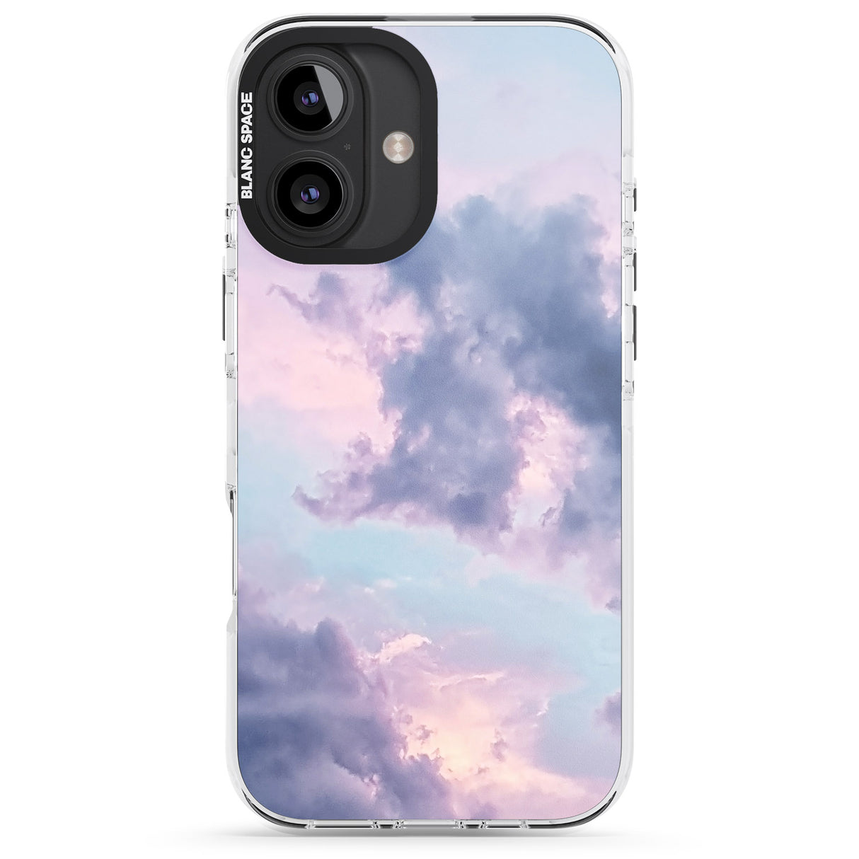 iPhone 16 Pro Max Purple Clouds Photograph Black Impact Phone Case