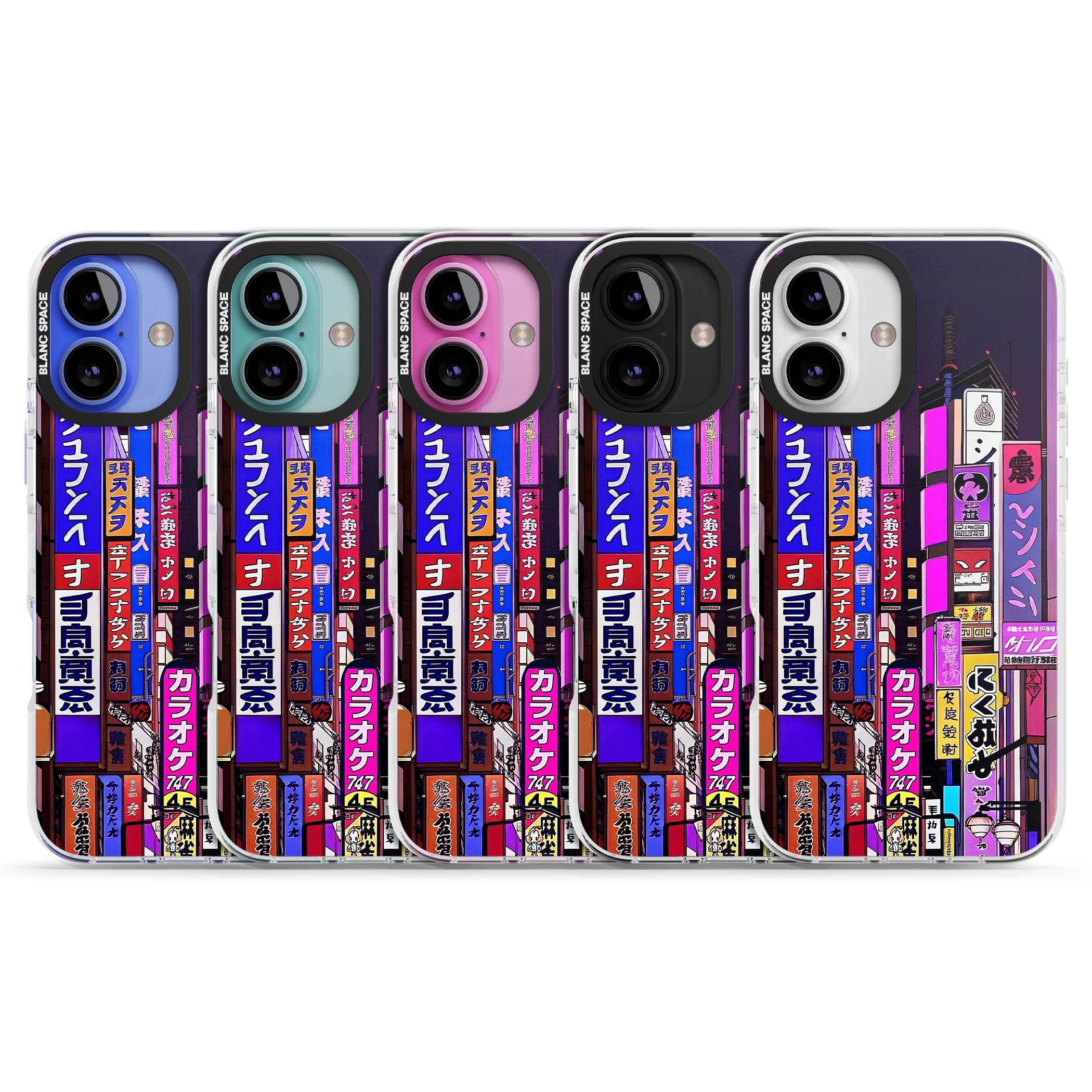NEON NIGHT anime iPhone case | Clear Impact case for iPhone 16, iPhone 16 Plus