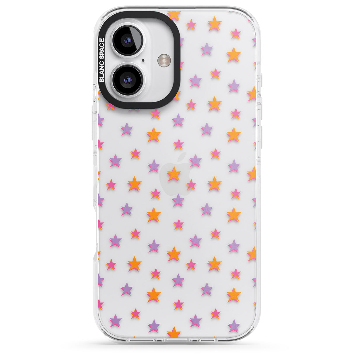 iPhone 16 Pro Max Spangling Stars Pattern Black Impact Phone Case