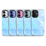 iPhone 16 Pro Max Iridescent Crystal Marble Black Impact Phone Case