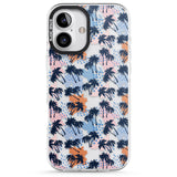 iPhone 16 Pro Max Summer Palm Trees (Clear) Black Impact Phone Case