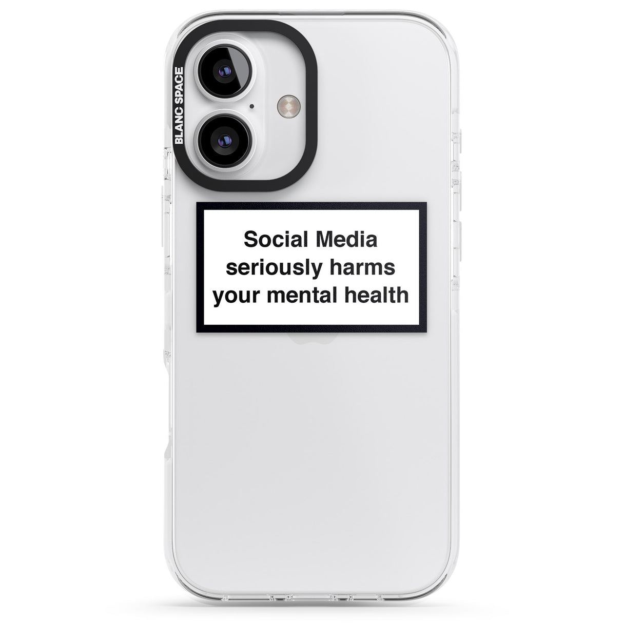 iPhone 16 Pro Max Social Media Quote Black Impact Phone Case