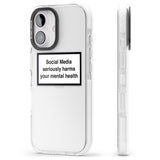 iPhone 16 Pro Max Social Media Quote Black Impact Phone Case