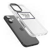 iPhone 16 Pro Max Take the risk or lose the chance Black Impact Phone Case