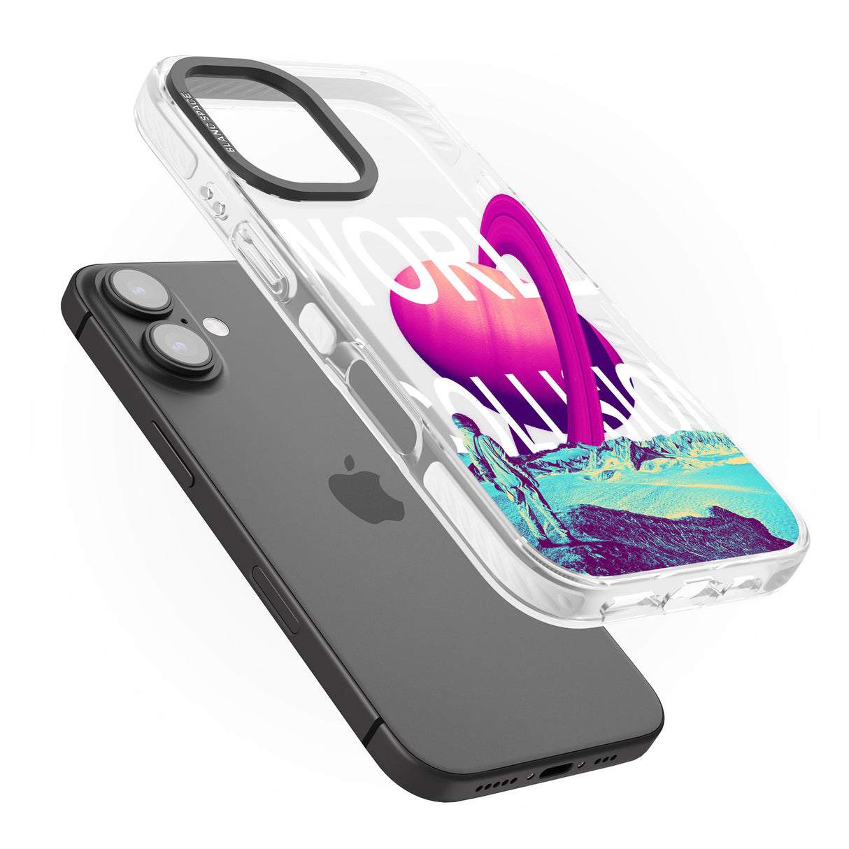 iPhone 16 World Collision Clear Impact Phone Case