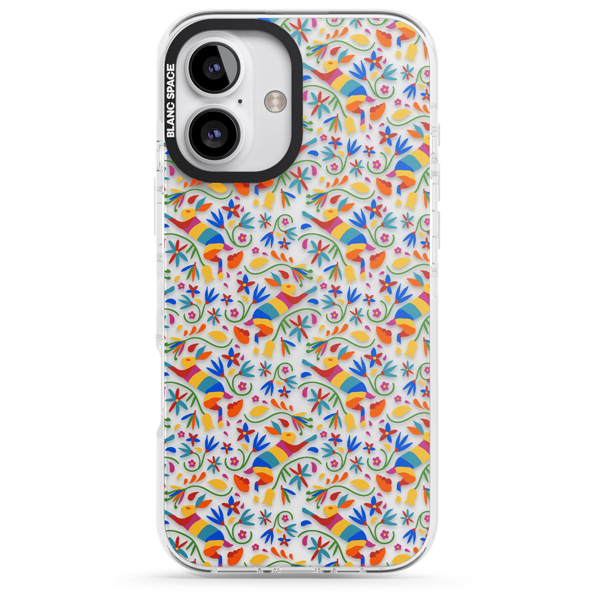 Floral Rabbit Pattern in Rainbow