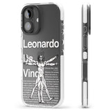 iPhone 16 Pro Max Vitruvian Man Black Impact Phone Case