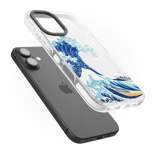 iPhone 16 Pro Max The Great Wave of Kanagawa Black Impact Phone Case