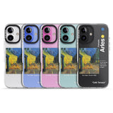 iPhone 16 Pro Max Cafe Terrace at Night Black Impact Phone Case