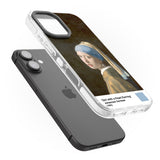 iPhone 16 Pro Max Girl with a Pearl Earring Black Impact Phone Case