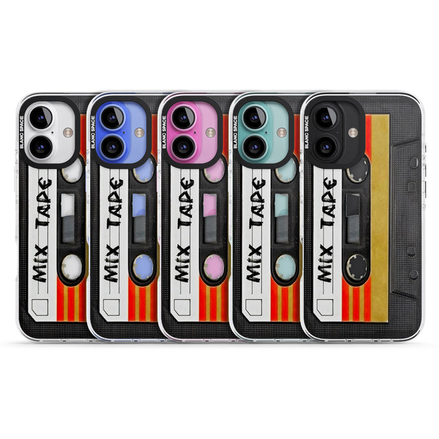 iPhone 16 Pro Max Retro Mix Tape Black Impact Phone Case