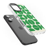 iPhone 16 Pro Max Retro Green Circles Black Impact Phone Case