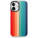 iPhone 16 Pro Max Retro 70's Colour Palette Black Impact Phone Case