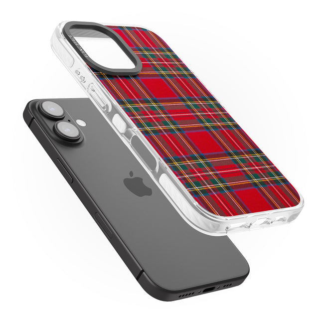 iPhone 16 Pro Max Royal Stewart Tartan Black Impact Phone Case