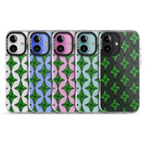 iPhone 16 Pro Max Emerald Stars Pattern (Clear) Black Impact Phone Case