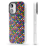 iPhone 16 Pro Max Multicolour Polka-dot Fiesta (Purple) Black Impact Phone Case