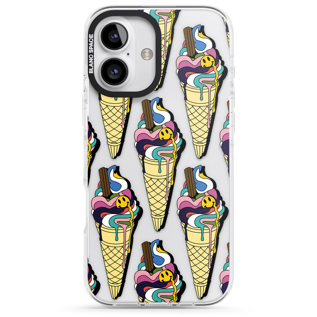 iPhone 16 Pro Max Trip & Drip Ice Cream Black Impact Phone Case