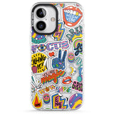 iPhone 16 Pro Max Magic Sticker Collage Black Impact Phone Case