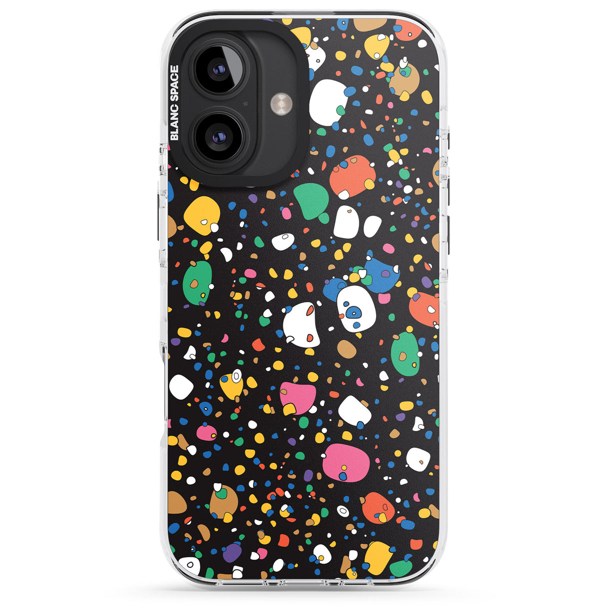 Colourful Confetti Pebbles (Black)