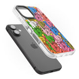 iPhone 16 Pro Max Multicolour Liberty Pattern Black Impact Phone Case