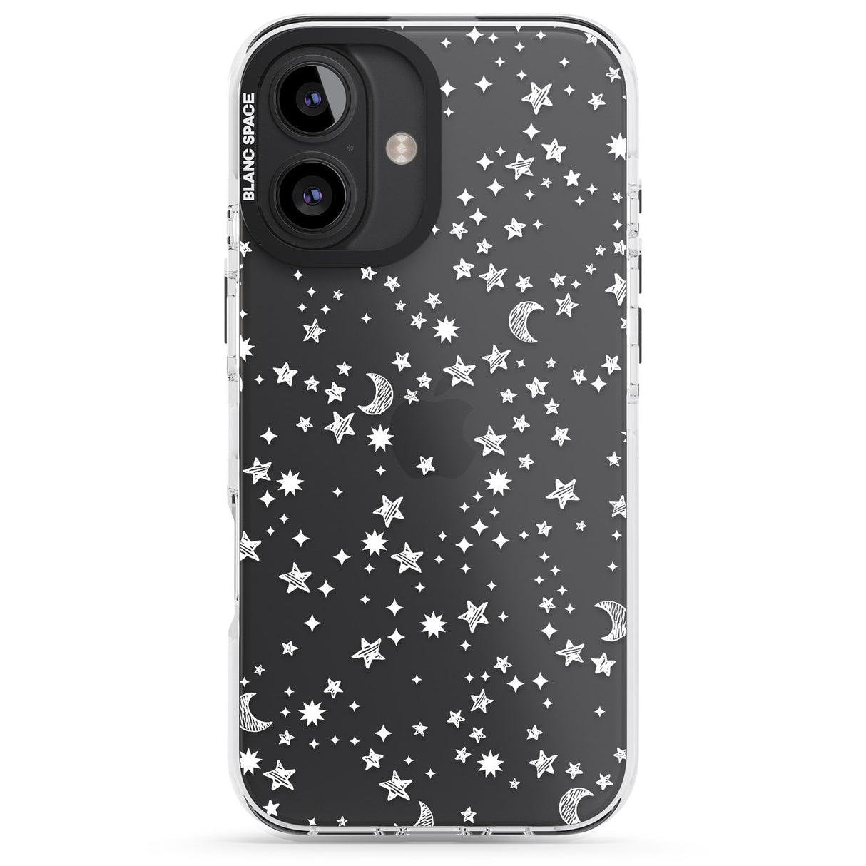 White Cosmic Galaxy Pattern