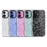 iPhone 16 Pro Max White Cosmic Galaxy Pattern Black Impact Phone Case