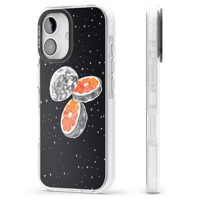 iPhone 16 Pro Max Blood Orange Moon Black Impact Phone Case