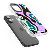 iPhone 16 Pro Max Purple River Black Impact Phone Case