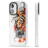 iPhone 16 Pro Max Sugar Skull Tiger Black Impact Phone Case