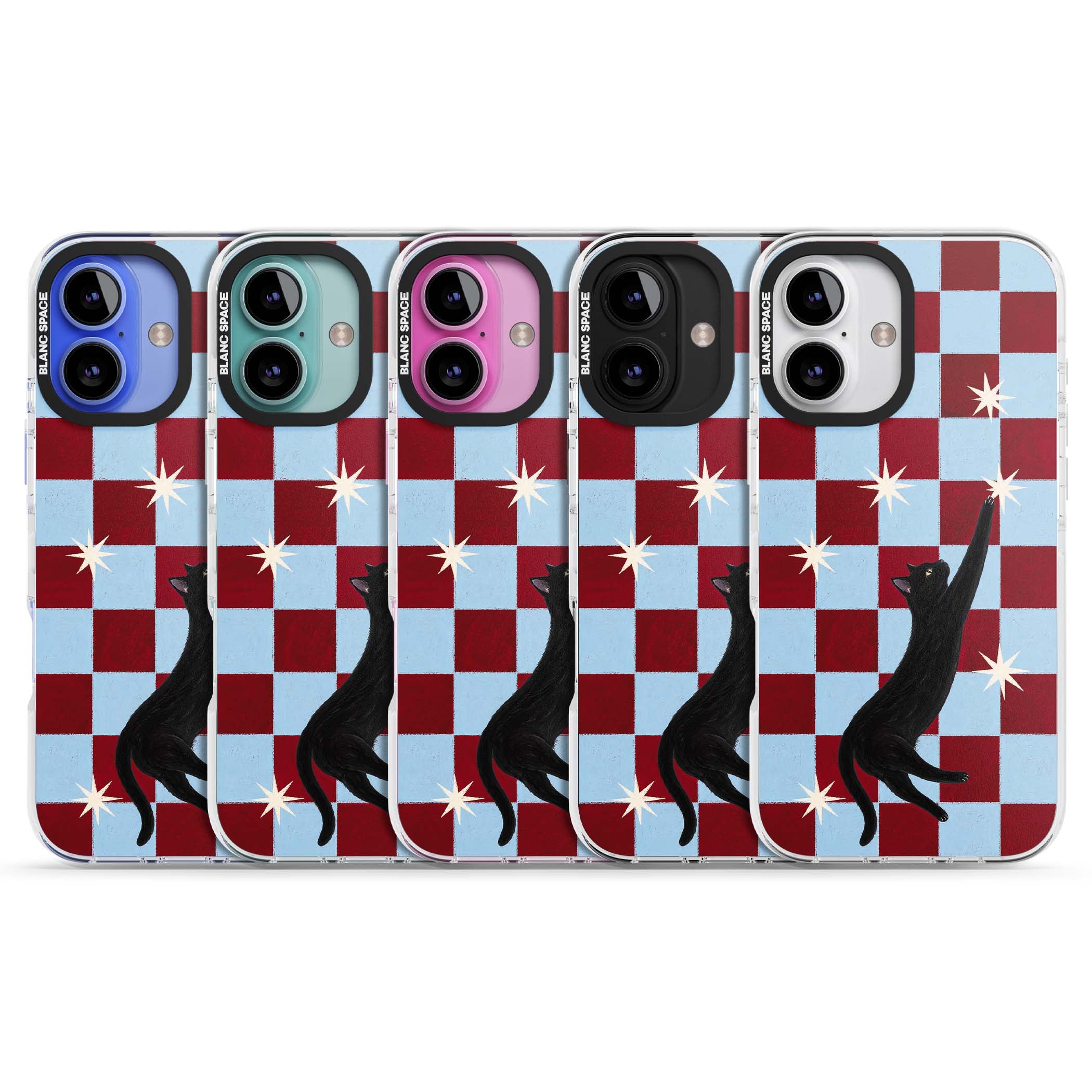 Starlit Kitty animals iPhone case | Clear Impact case for iPhone 16, iPhone 16 Plus
