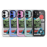 iPhone 16 Pro Max Skull Sticker Mix Black Impact Phone Case