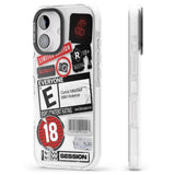 iPhone 16 Pro Max Rated 18+ Sticker Mix Black Impact Phone Case