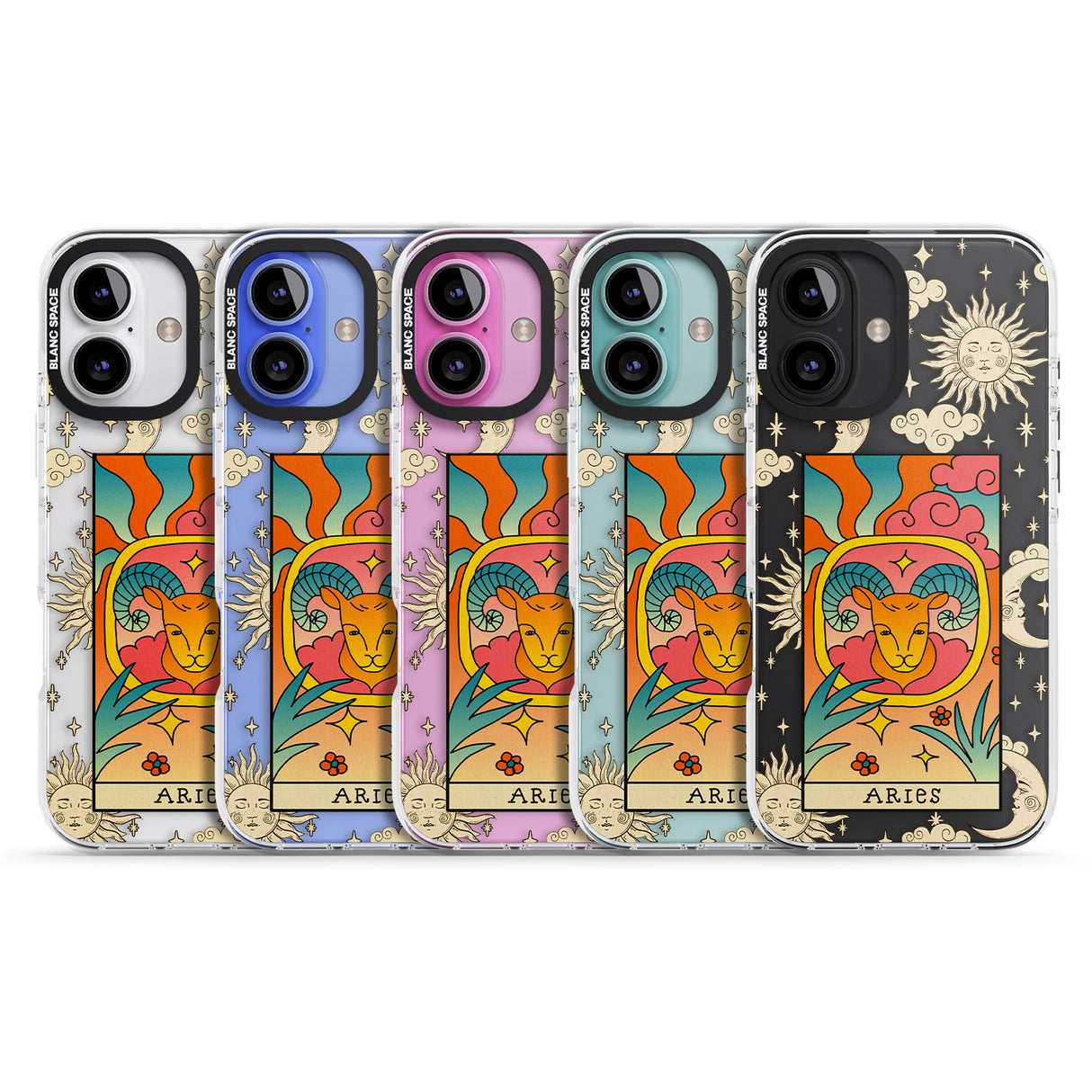 iPhone 16 Pro Max Celestial Zodiac - Aries Black Impact Phone Case + Magsafe