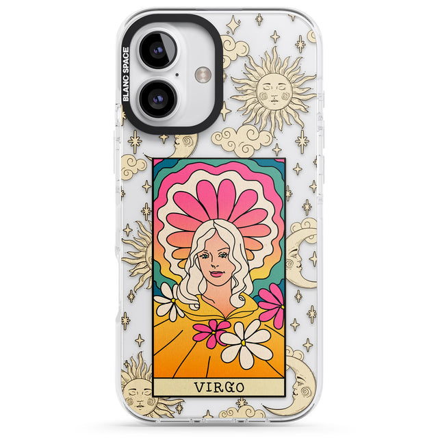 iPhone 16 Pro Max Celestial Zodiac - Virgo Black Impact Phone Case + Magsafe